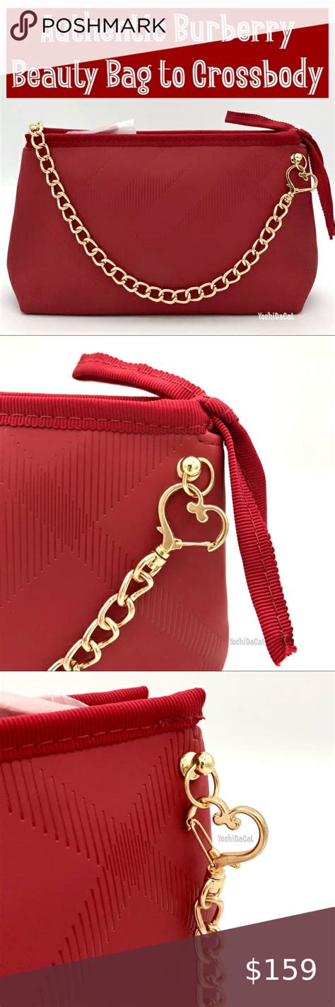 burberry makeup bag red|burberry crossbody bag cosmetic pouch.